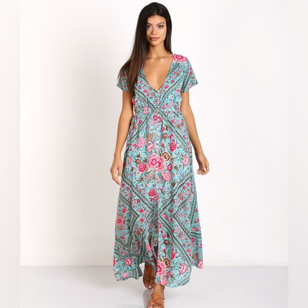Spell Babushka Gown Turquoise - Picture 9 of 12